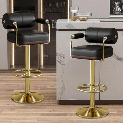 Vigosit Barhocker Set Höhenverstellbar, Drehbar & Gepolstert
