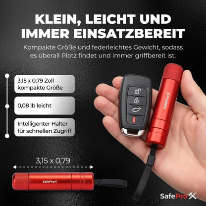 Notfallhammer Auto mit Gurtschneider - 2er Pack