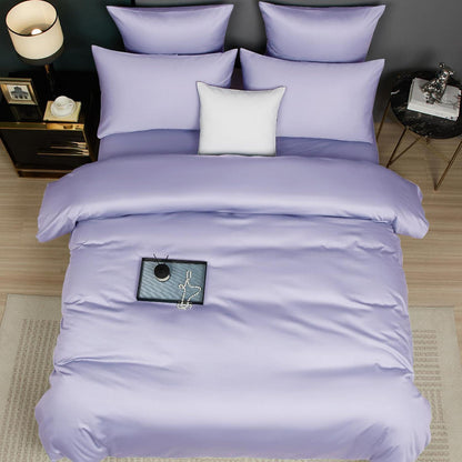 Mako Satin Bettwäsche Set Lila 135x200 cm 4-teilig
