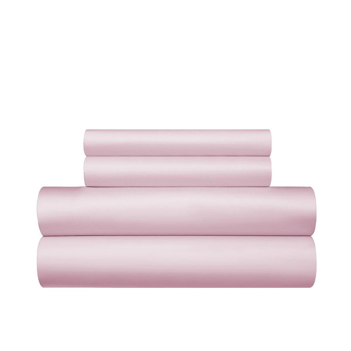 Mako Satin Bettwäsche Set Rosa Altrosa 200x220 cm 3-teilig