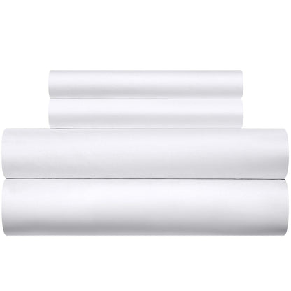 Mako Satin Bettwäsche Set 200x200 Weiß – 3-teilig & Kuschelig