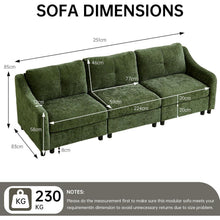 JIEXI Ecksofa mit Schlaffunktion – Dunkelgrün 3