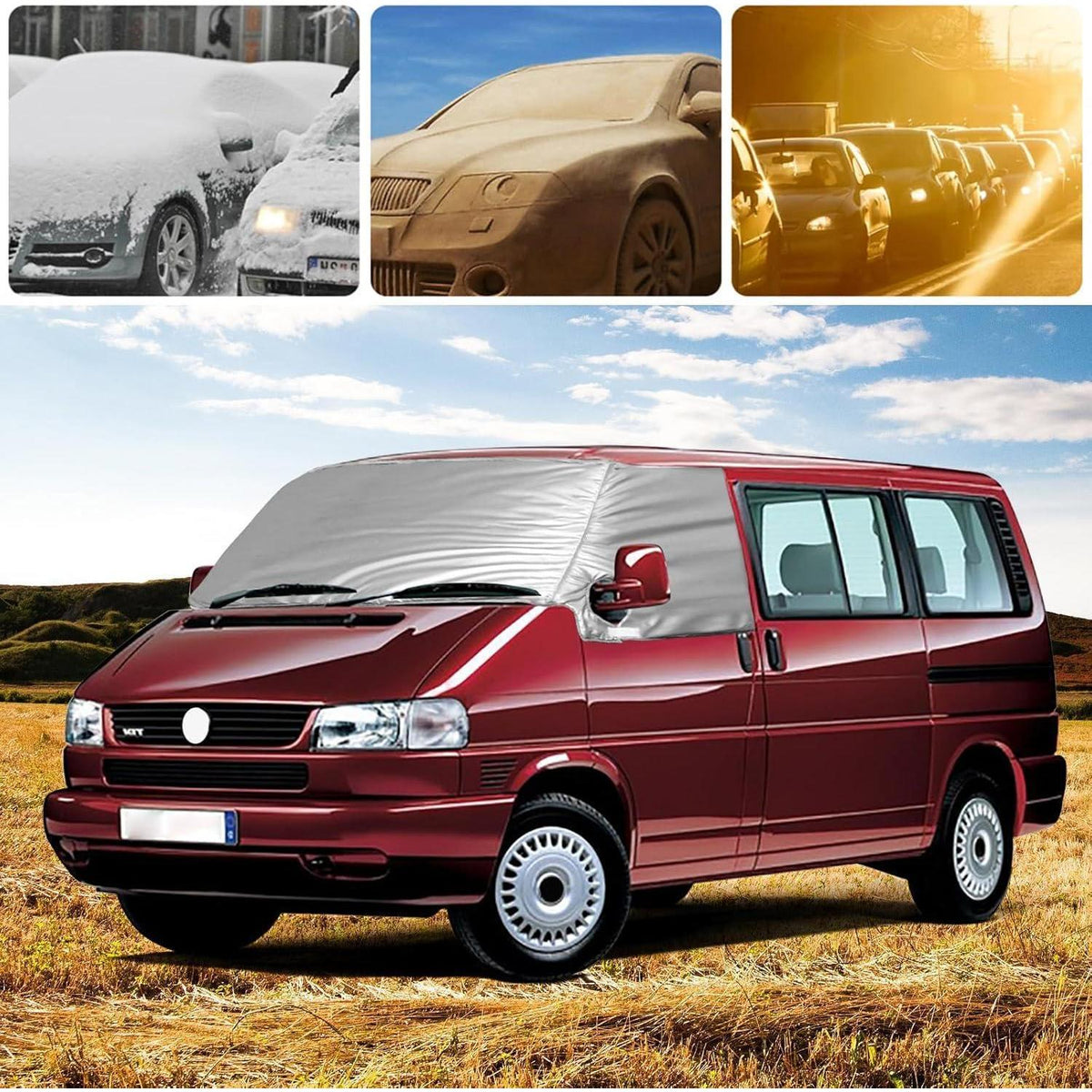 Thermo Frontscheibenabdeckung für VW T4 – Frostschutz & Sonnenschutz