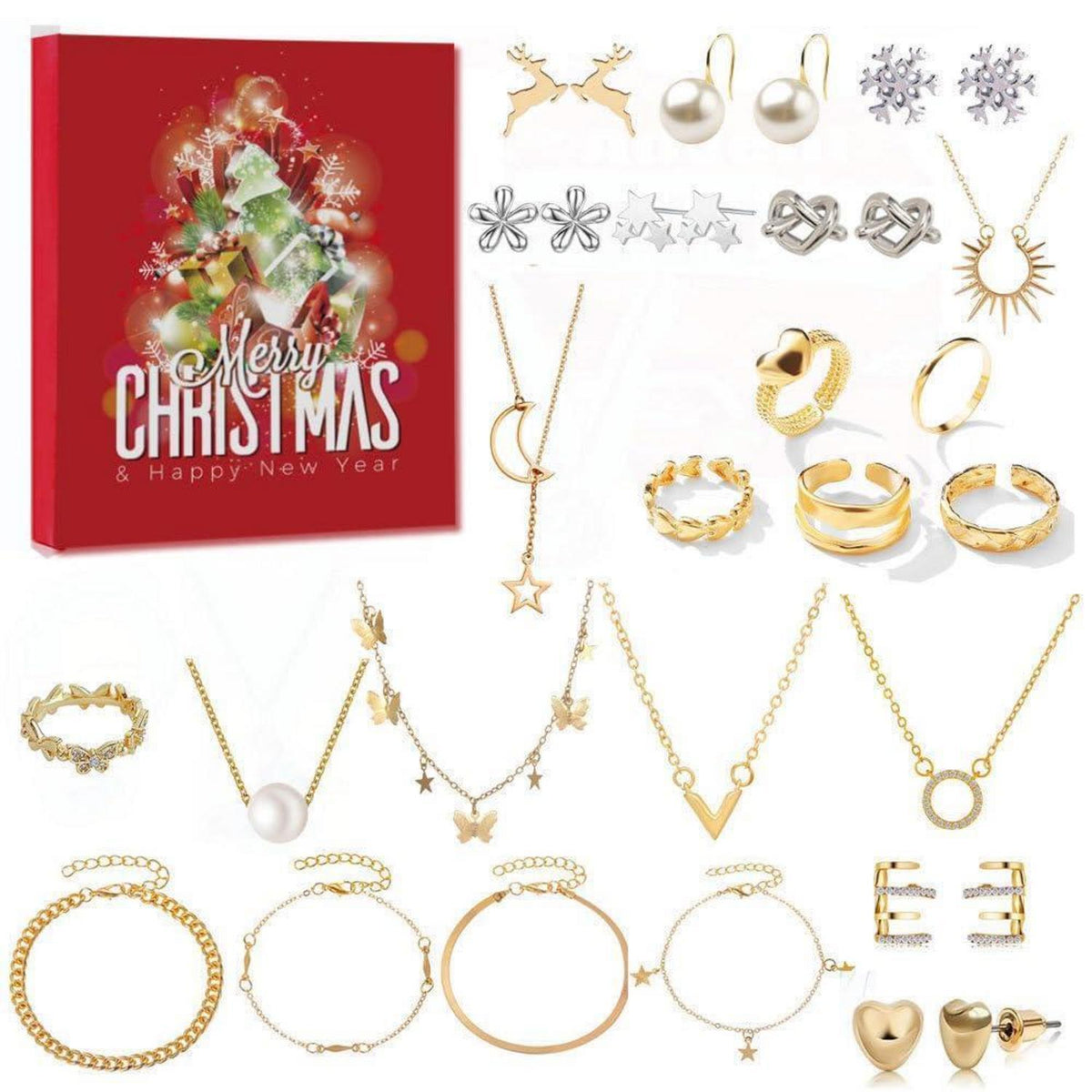 Schmuck Adventskalender 2026 Damen & Mädchen – 24 Überraschungen