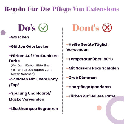 Rote Echthaar Clip-in Extensions – 40cm, 80g