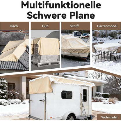 Schwere Abdeckplane 4x6m – Wasserfest, Reißfest & UV-Schutz