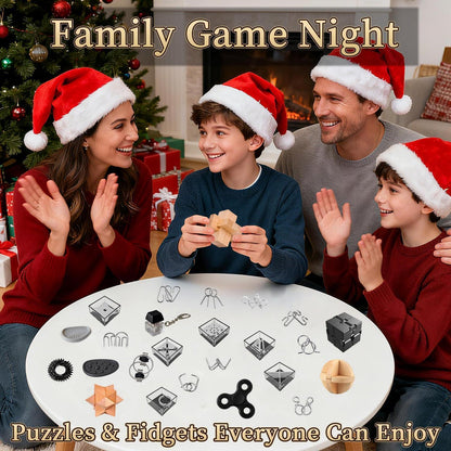 Knobel Adventskalender 2026 – 24 Tage Metall- & Holzpuzzle