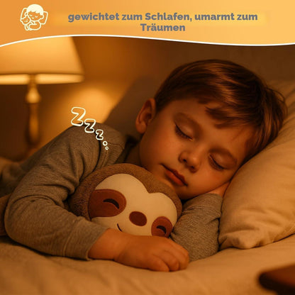 Gewichtetes Faultier Kuscheltier 35cm - Weiches Plüschtier zum Kuscheln