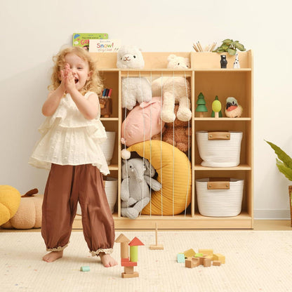 Kuscheltier Aufbewahrung & Kinderbuchregal – Spielzeugorganisator