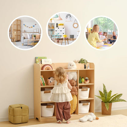 Kuscheltier Aufbewahrung & Kinderbuchregal – Spielzeugorganisator