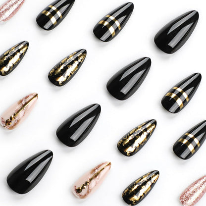 24 Press On Nails – Vollständig, Farbenfroh & Vielseitig