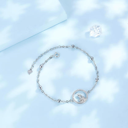 925 Sterling Silber Armband Damen Tier Motiv mit Geschenkbox