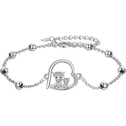 925 Sterling Silber Tier Armband mit Zirkonia - Geschenkbox
