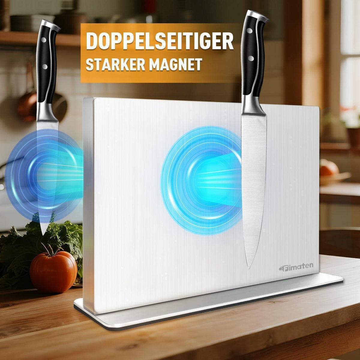 Magnetischer Messerblock Edelstahl – Universeller Messerhalter