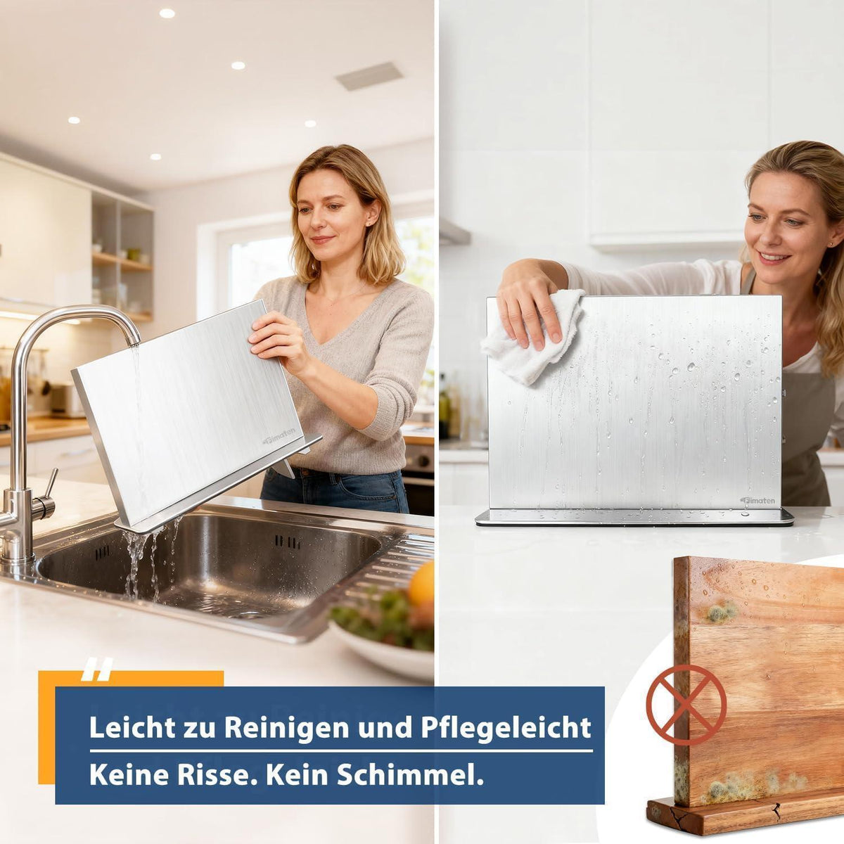 Magnetischer Messerblock Edelstahl – Universeller Messerhalter