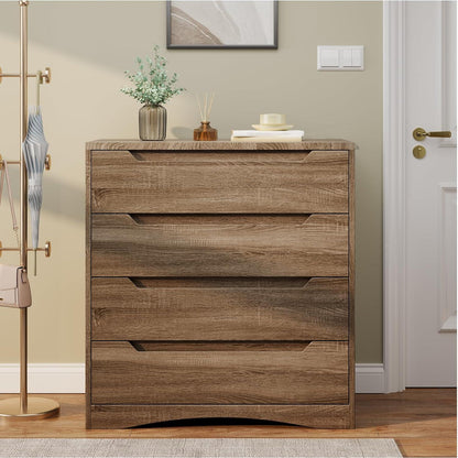 Weißgraue 4-Schubladen-Kommode – Schlafzimmer & Wohnzimmer