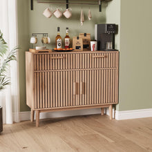 Sideboard mit 2 Schubladen & 2 Türen – Holz Kommode für Wohnzimmer