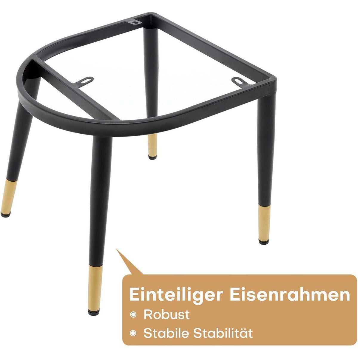 Esszimmerstühle Set 6x Samt Grün, 200KG Belastbar & Komfortabel