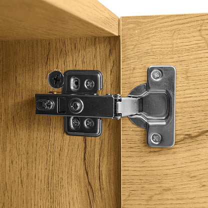 TV Lowboard mit 3 Türen & Stauraum – Schwarz & Natur