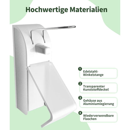 Aluminium Seifenspender Set (2x 1000ml) Wandmontage