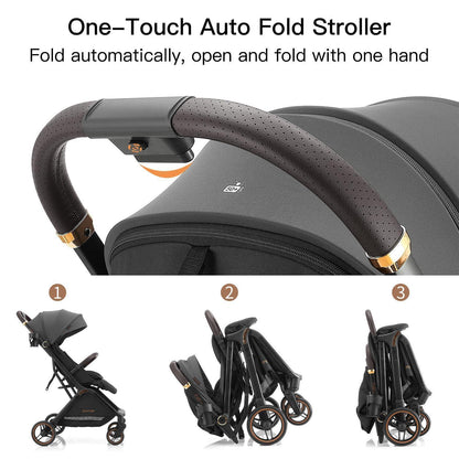Faltbarer Kinderwagen – Reisebuggy mit Verstelllehne & UV-Schutz