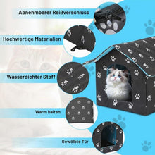 Winterfestes Katzenhaus Outdoor Isoliert & Wasserdicht