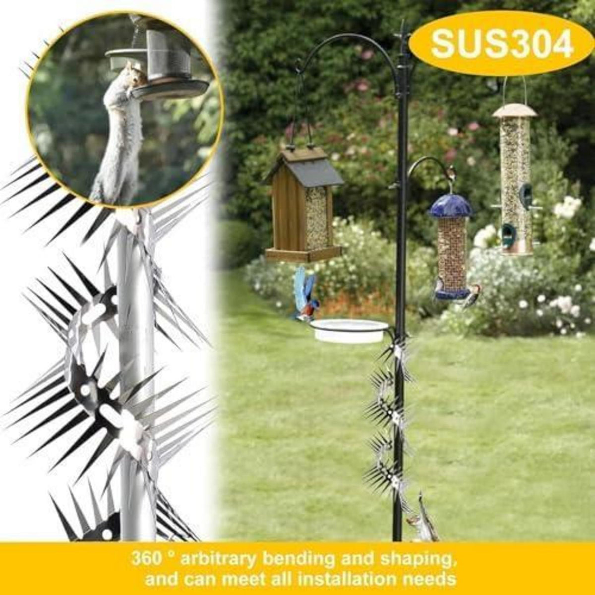 Marderschutz Fallrohr Edelstahl 300cm – Marder & Katzenabwehrgürtel