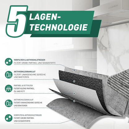 Aktivkohlefilter für Miele Dunstabzugshaube 2er Set
