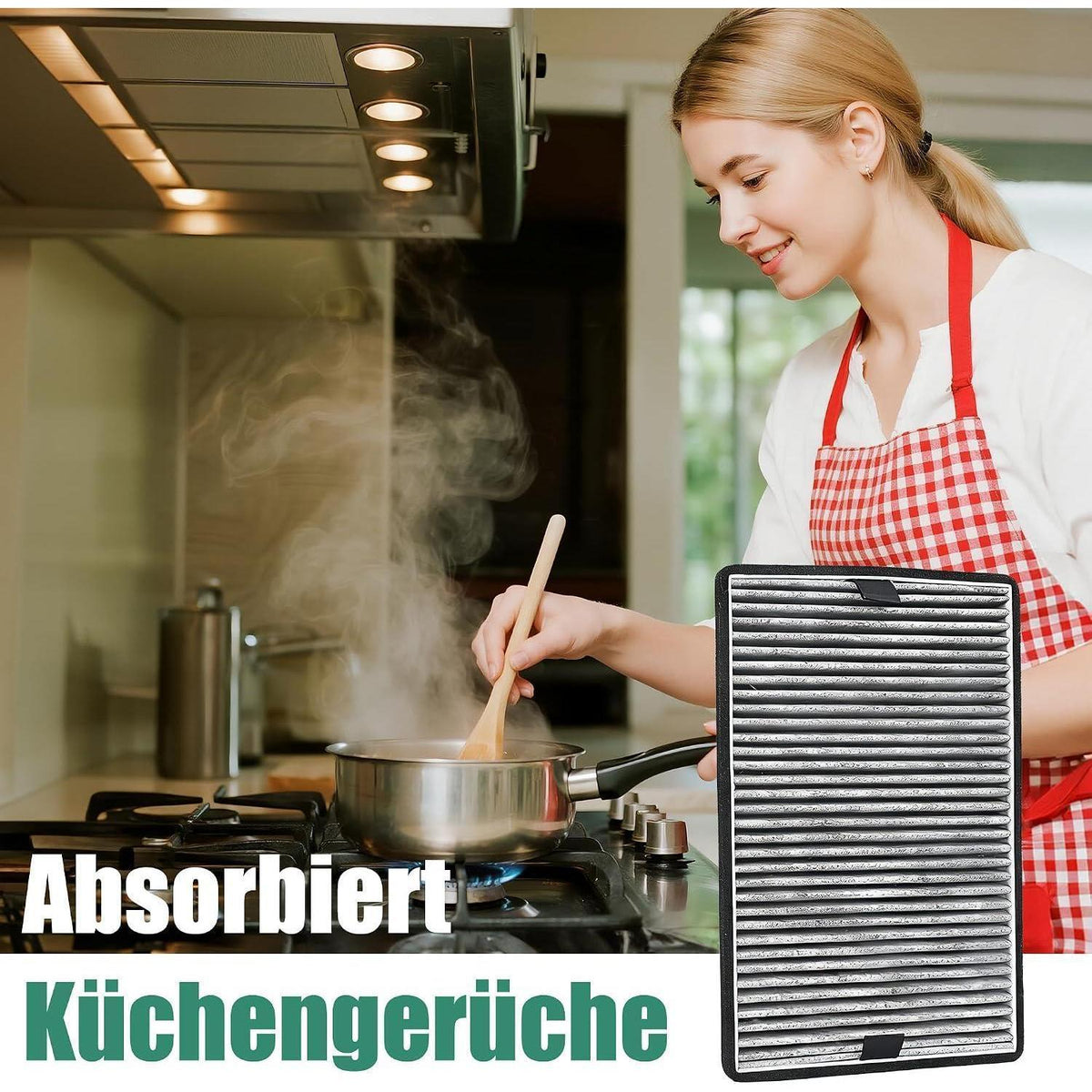 Aktivkohlefilter für Miele Dunstabzugshaube 2er Set