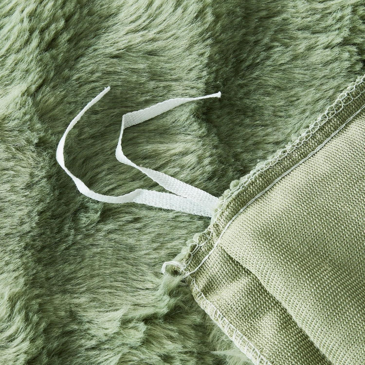 Plüsch Bettwäsche Set 200x220 - Warmes Grün, Flauschig & Weich