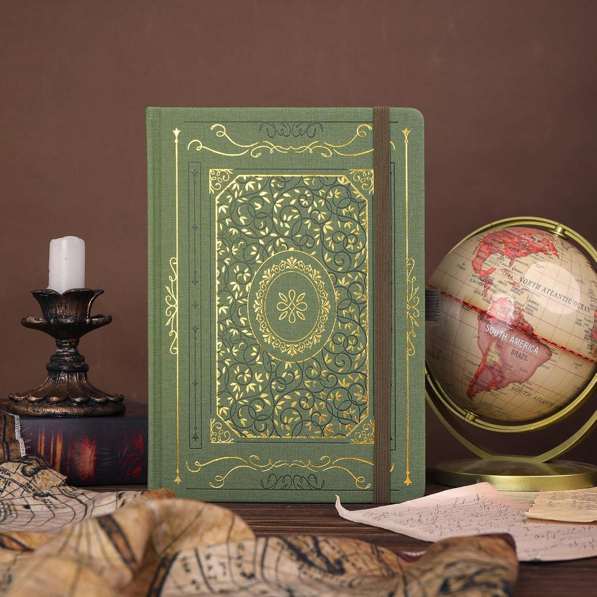 Gepunktetes B5 Tagebuch mit Hardcover und Lesezeichen