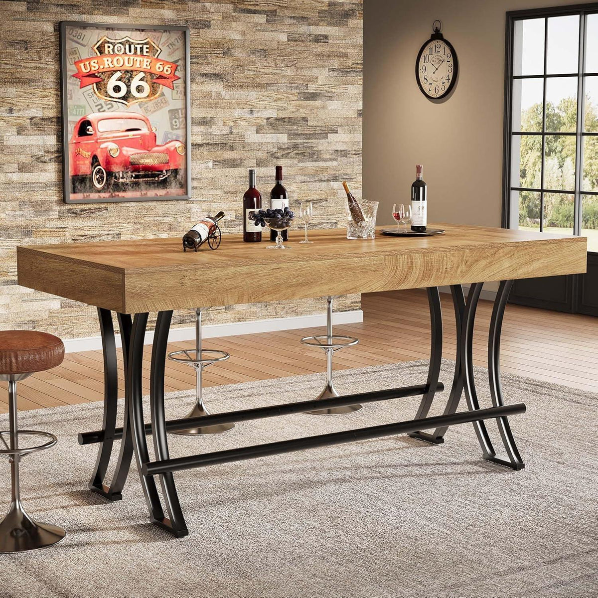 Tribesigns Bartisch 160cm – Stehtisch für Küche & Wohnzimmer