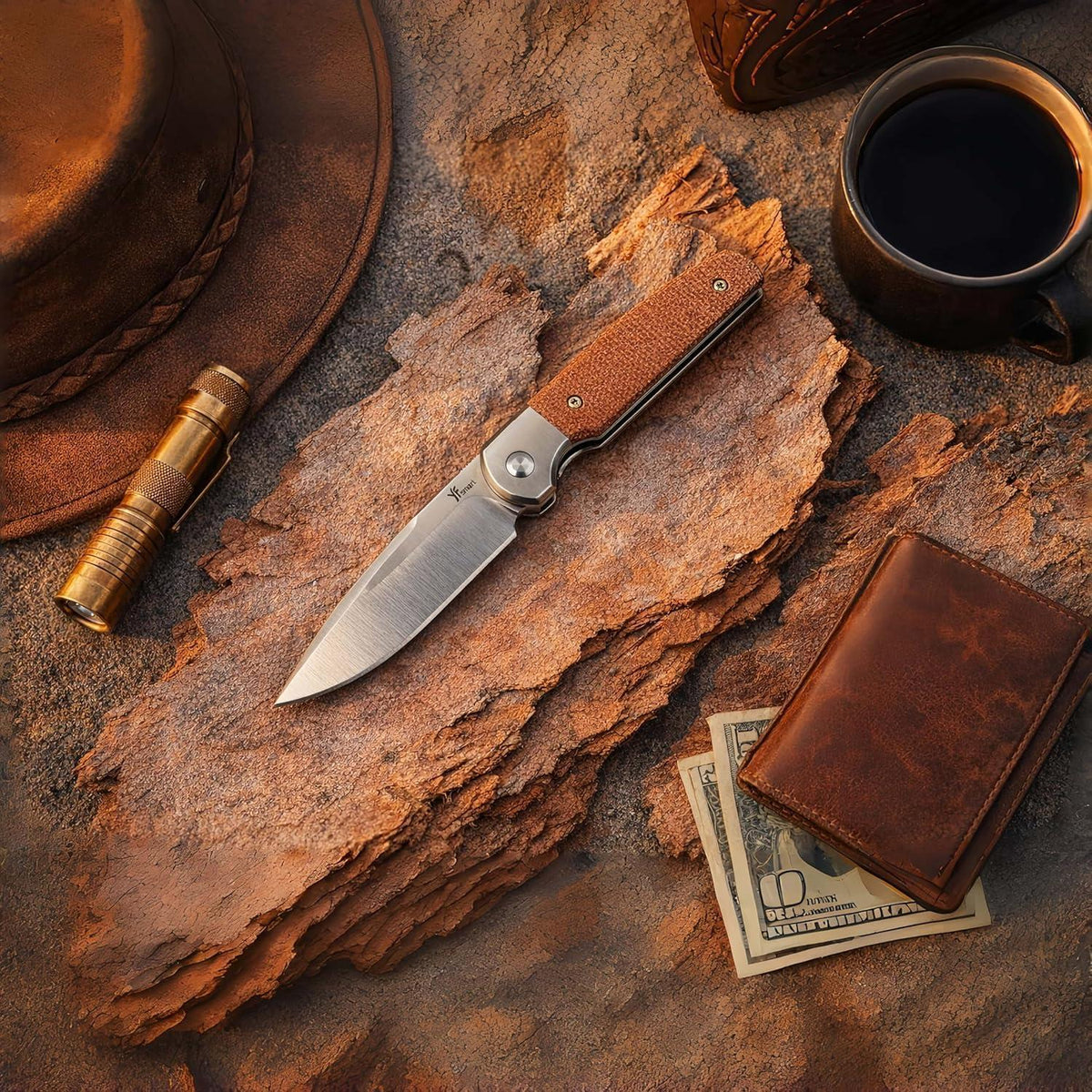 Klappmesser D2 Stahl – Outdoor Messer EDC Bushcraft Survival