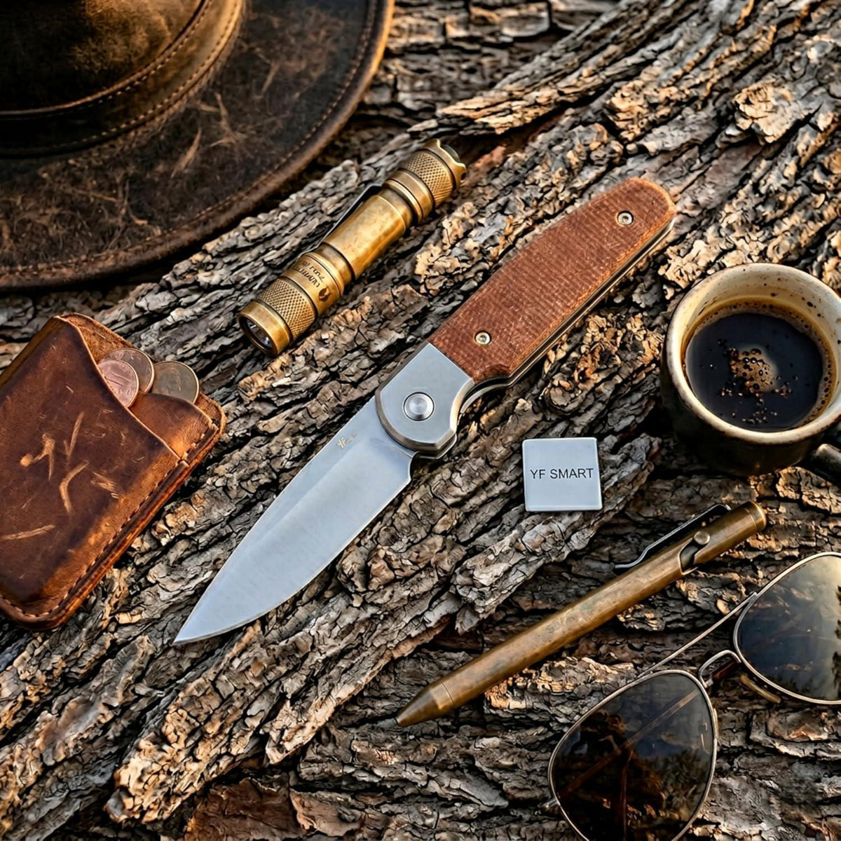 Klappmesser D2 Stahl – Outdoor Messer EDC Bushcraft Survival
