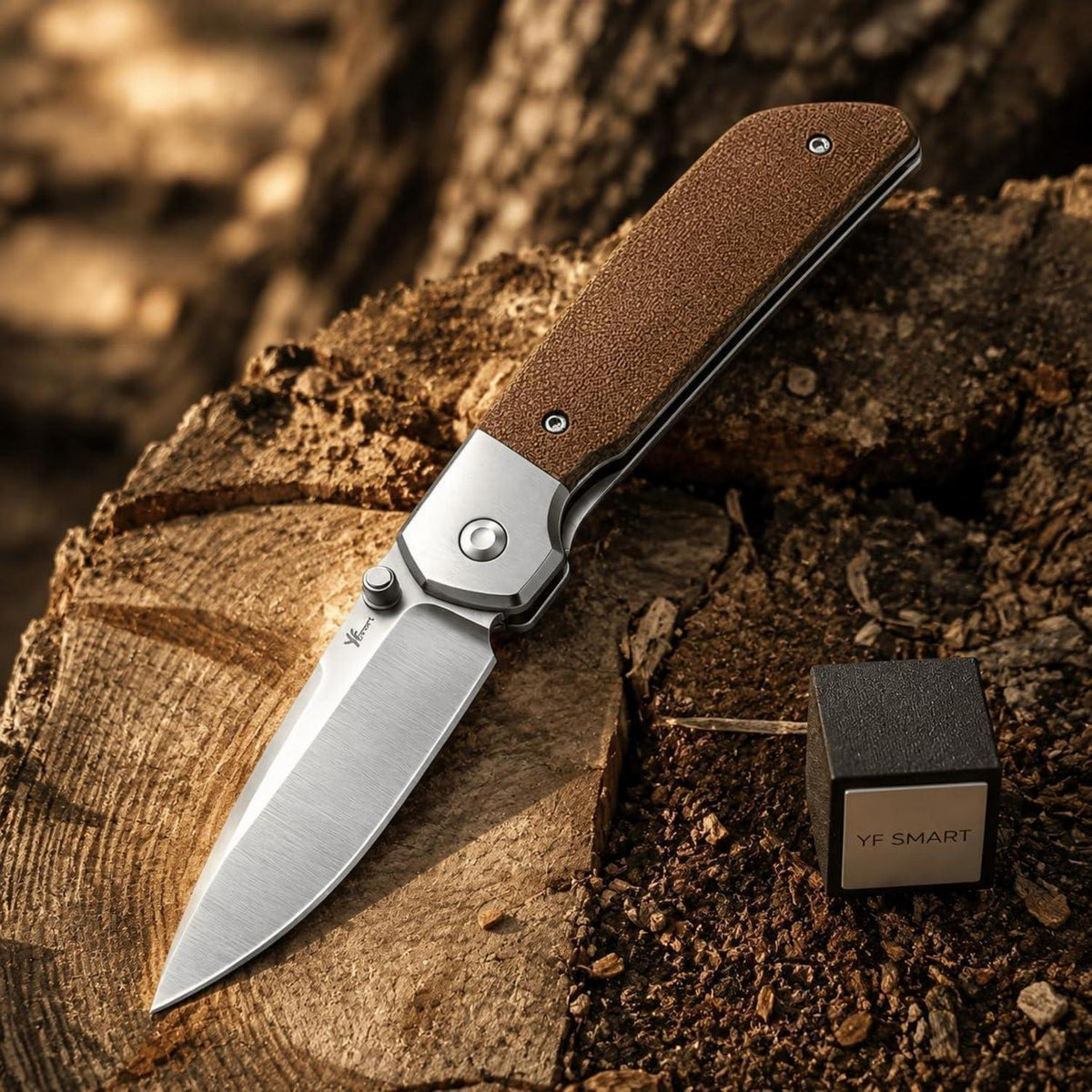 EDC Klappmesser D2 Stahl – Micarta Griff, Robustes Outdoor Messer