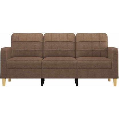 3-Sitzer Bodensofa mit Bettfunktion & Pillow-Support, Braun