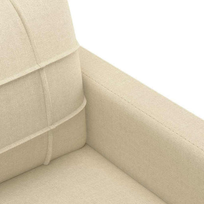 3-Sitzer Bodensofa mit Bettfunktion & Pillow-Support, Creme