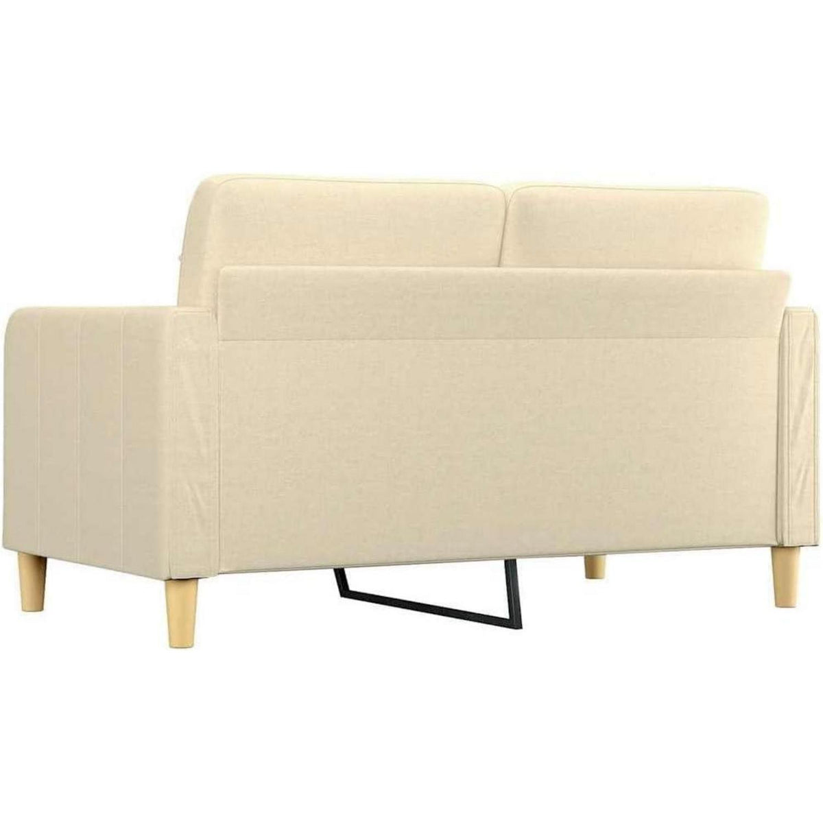 2-Sitzer Sofa mit Bettfunktion, Creme 140cm