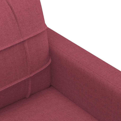 Bodensofa mit Pillow-Support – Weinrot 60x60 cm