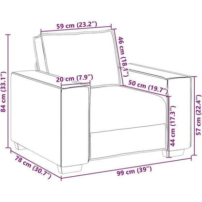 Hellgraues Sofa-Set: 3-Sitzer, 2-Sitzer & Sessel