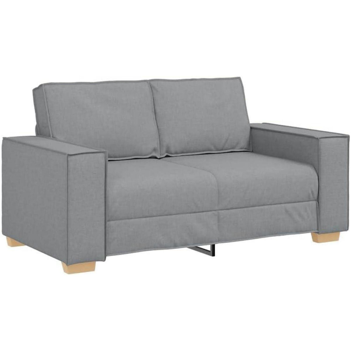 Hellgraues Sofa-Set: 3-Sitzer, 2-Sitzer & Sessel