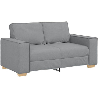 Hellgraues Sofa-Set: 3-Sitzer, 2-Sitzer & Sessel