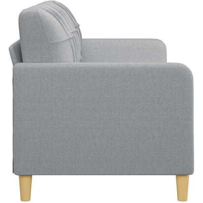 3-Sitzer Bodensofa mit Bettfunktion, Hellgrau 180cm