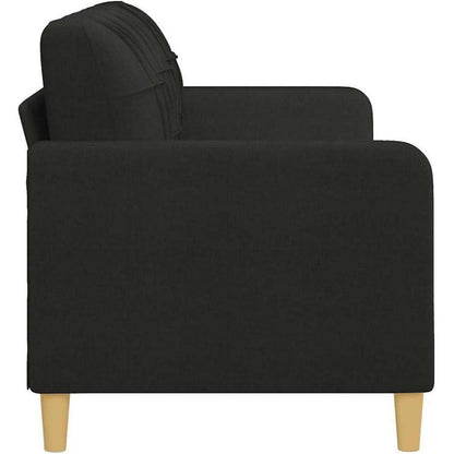 3-Sitzer Sofa Schwarz 180 cm – Stoff Schlafsofa mit Pillow Support
