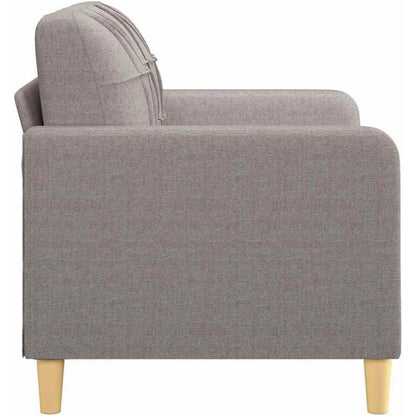 2-Sitzer Sofa mit Bettfunktion & Pillow-Armlehne, Taupe