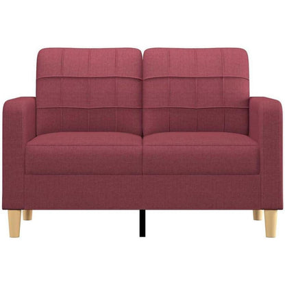 2-Sitzer Sofa Bodensofa mit Bettfunktion, Weinrot 120cm