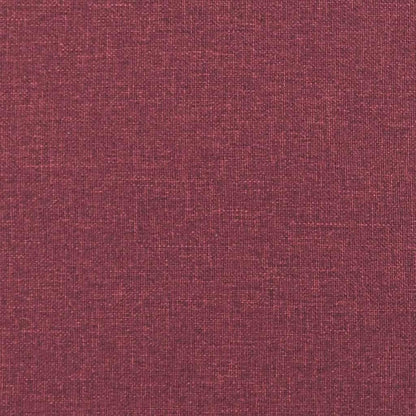 2-Sitzer Sofa Bodensofa mit Bettfunktion, Weinrot 120cm