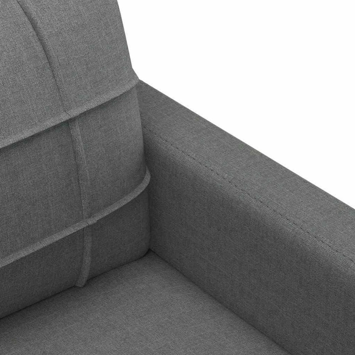 2-Sitzer Sofa Bodensofa mit Bettfunktion – Dunkelgrau 140cm