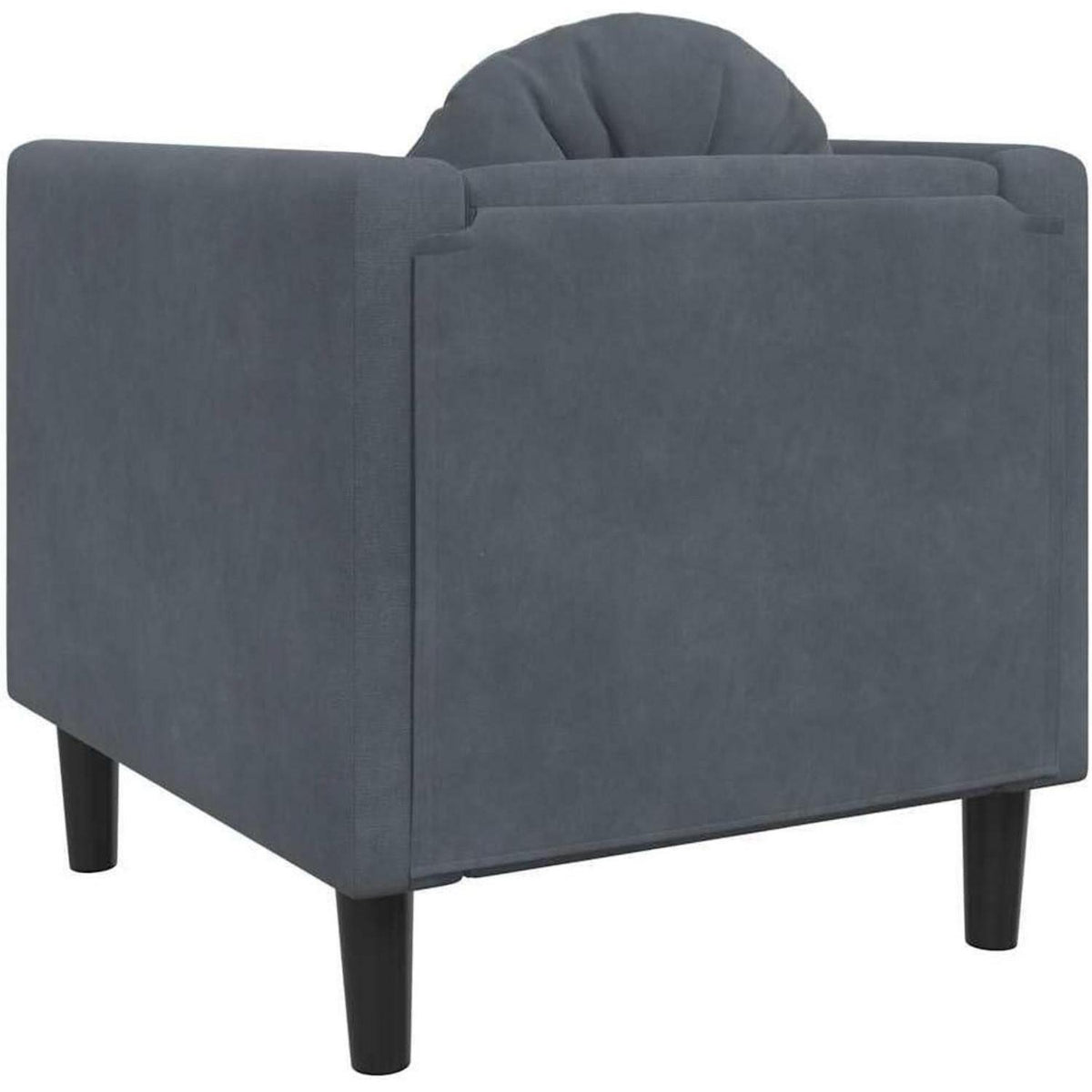 Modernes Samt Sofa 2-Sitzer Dunkelgrau – Bequemes Wohnzimmer Sofa