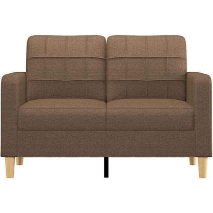 2-Sitzer Sofa Braun – Bequemes Polstersofa mit Kissen